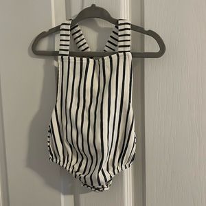 Pehr 3-6m striped romper